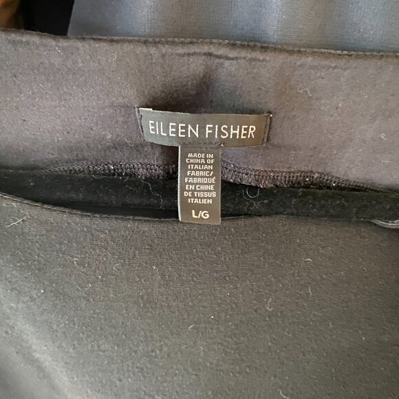 Eileen Fisher Black Mini T-Shirt Dress - Picture 3 of 4